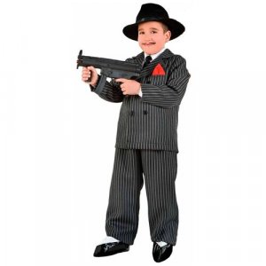 Детский костюм гангстера (мафиози) (5494) 122 см VENEZIANO. Цвет: черный/черный