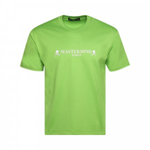 Футболка с логотипом и черепом Лаймово-зеленый Mastermind World