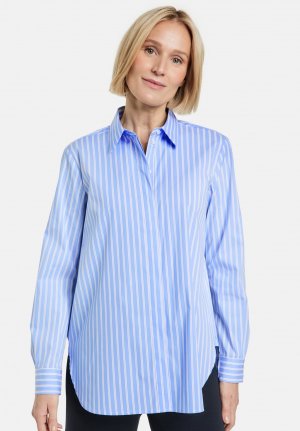 Блузка-рубашка LANGARM LÄSSIGE , цвет blau ecru weiss streifen Gerry Weber