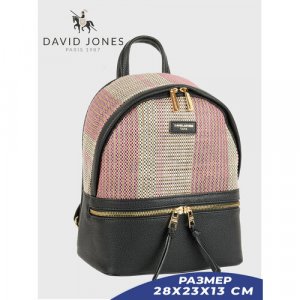 Рюкзак , черный DAVID JONES. Цвет: черный/черный-розовый