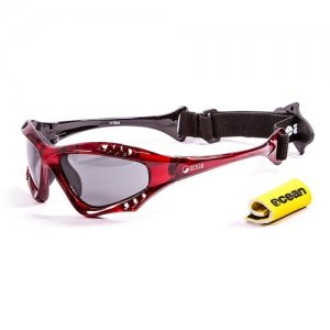 Солнцезащитные очки  Australia Transparent Red / Grey Polarized lenses, красный OCEAN. Цвет: красный