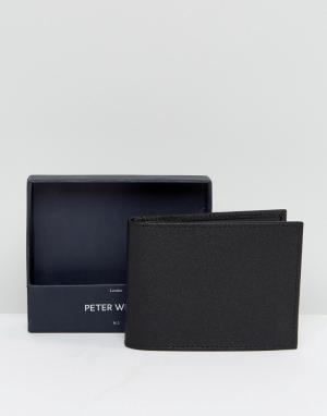Черный бумажник Peter Wertth Werth. Цвет: черный