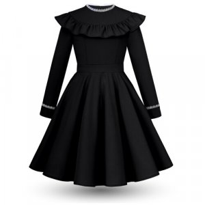 Школьное платье , размер 146-152, черный, белый Alisia Fiori. Цвет: черный/белый/черный-белый