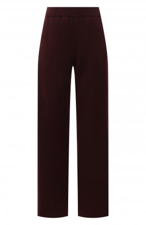 Шерстяные брюки MRZ. Цвет: бордовый
