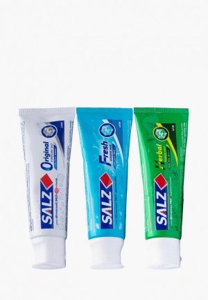 Комплект зубных паст Lion зубные пасты для комплексного ухода за зубами и деснами 3 шт. * 90 г. Цвет: белый