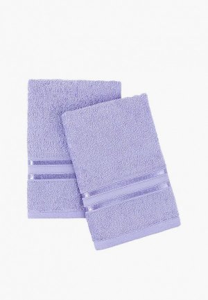 Комплект полотенец Унисон Элегант 30х70 см. Цвет: фиолетовый