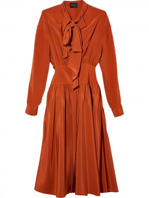 Платье с шарфом Marc Jacobs. Цвет: оранжевый