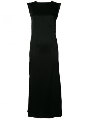 Расклешенное платье с V-образным вырезом на спине Tome. Цвет: черный