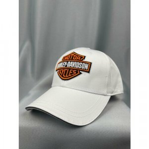 Бейсболка Харлей мото кепка, размер one size, белый Harley-Davidson. Цвет: белый