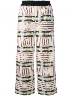 Укороченные брюки с принтом IM Isola Marras I'M. Цвет: многоцветный