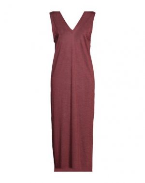 Длинное платье JOHN SMEDLEY. Цвет: красно-коричневый