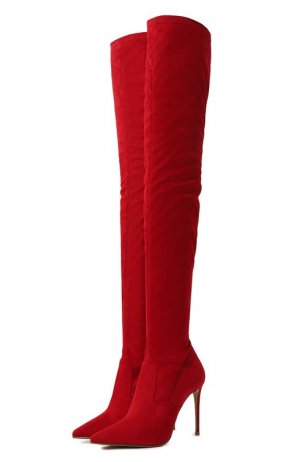 Текстильные ботфорты Cuissard Eva 100 Le Silla. Цвет: красный