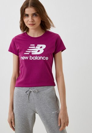 Футболка New Balance. Цвет: фуксия