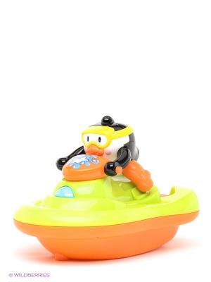 Пингвиненок на катере Hap-P-Kid. Цвет: оранжевый, желтый, зеленый, черный