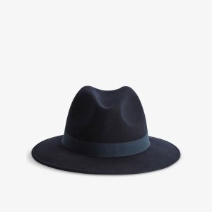 Шерстяная шляпа-федора Ashbourne , темно-синий Reiss