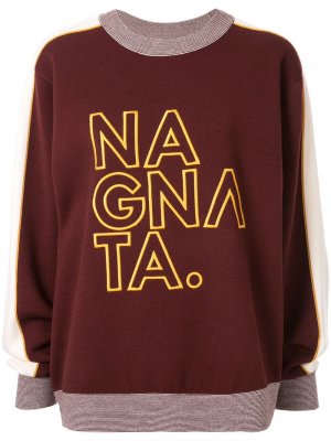 Джемпер с вышитым логотипом Nagnata. Цвет: красный