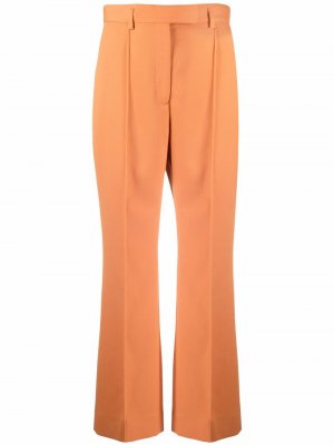 Укороченные брюки строгого кроя Acne Studios. Цвет: оранжевый