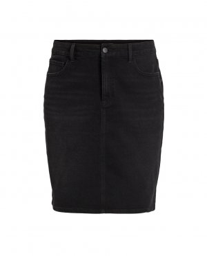 Женская джинсовая юбка больших размеров , черный Evoked