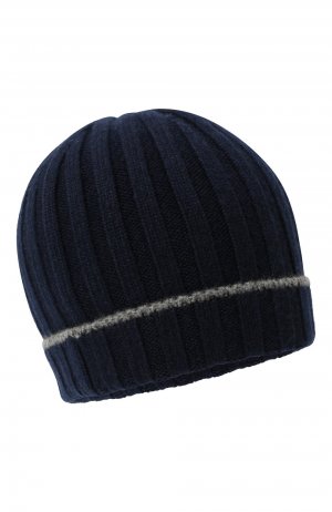 Кашемировая шапка Brunello Cucinelli. Цвет: синий
