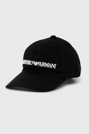 Хлопчатобумажная шапка , черный Emporio Armani