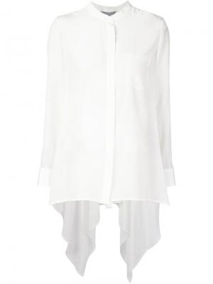 Блузка с драпированным подолом Maiyet. Цвет: белый