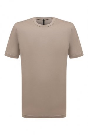 Хлопковая футболка Transit. Цвет: коричневый