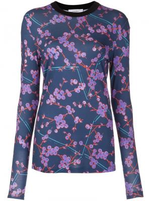 Floral print sweatshirt Carven. Цвет: синий