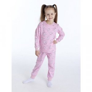 Пижама для девочки - Розовый светлый Лисички , размер 98 TAKRO. Цвет: розовый