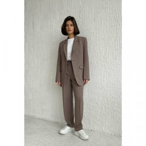 Пиджак , размер s/m, коричневый EDGE. Цвет: коричневый/светло-коричневый