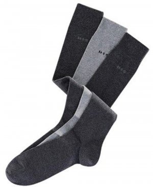 Носки до колена H.I.S, серый/светло-серый/темно-серый H.i.s