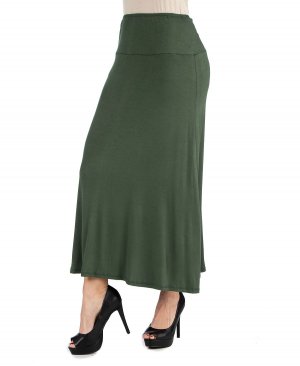 Женская макси-юбка больших размеров с эластичной резинкой на талии 24seven Comfort Apparel