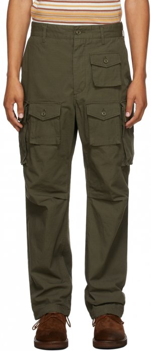 Khaki Ripstop FA Cargo Pants Engineered Garments. Цвет: bk002olive