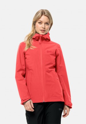 Дождевик/водоотталкивающая куртка ROBURY L , цвет vibrant red Jack Wolfskin