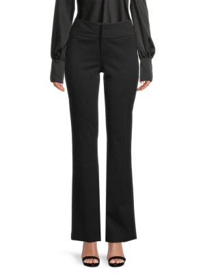 Винтажные гламурные расклешенные брюки , черный Donna Karan
