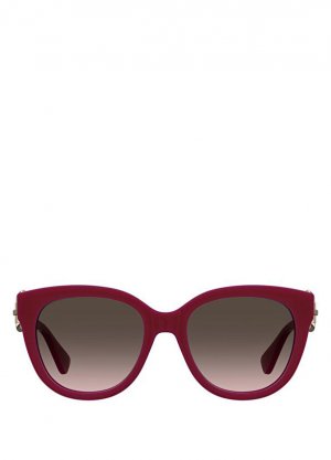 Mos 143/s бордовые женские солнцезащитные очки Moschino