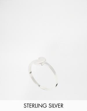 Серебряное кольцо с полумесяцем Fashionology. Цвет: серебряный