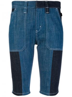 Джинсовые шорты с лоскутным дизайном Chloé. Цвет: синий