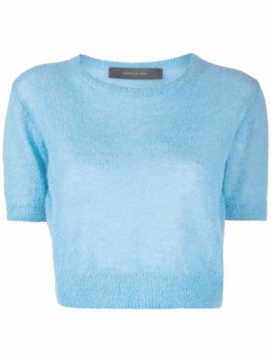 Cropped knitted top Federica Tosi. Цвет: синий