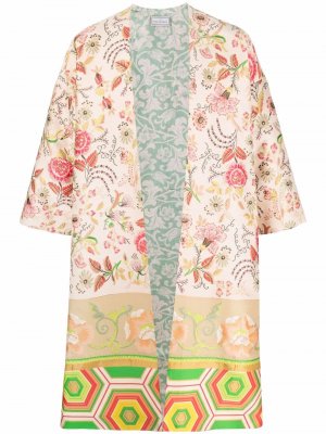Floral-print coat Pierre-Louis Mascia. Цвет: бежевый