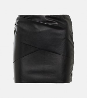 Мини-юбка из искусственной кожи коллаборации с N21 WOLFORD, черный Wolford