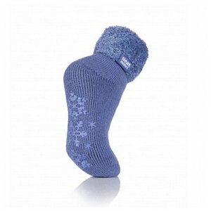 Женские носки , нескользящие, размер (37-42), голубой Heat Holders. Цвет: голубой