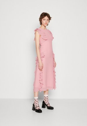 Элегантное платье SUCRE RUCFFLES MIDI DRESS Sister Jane, розовый jane