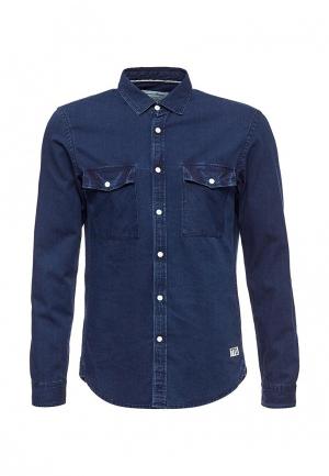 Рубашка джинсовая Tom Tailor Denim. Цвет: синий