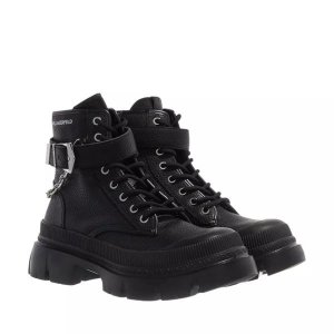 Сапоги trekka max mid lace chain boot black leather , черный Karl Lagerfeld