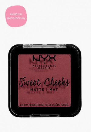 Румяна Nyx Professional Makeup Sweet Cheeks Creamy Powder Blush Matte, оттенок 05, Bang Bang, 5 г. Цвет: розовый