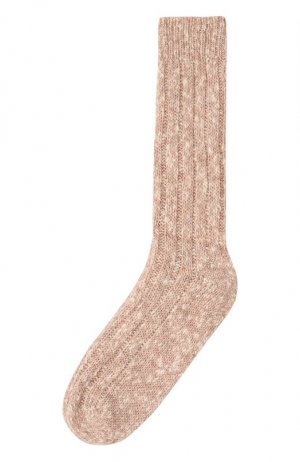 Носки из шерсти и кашемира Brunello Cucinelli. Цвет: розовый