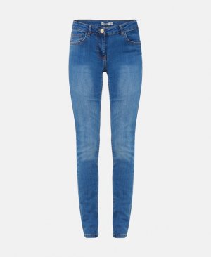 Узкие джинсы органик, светло-синий Oasis