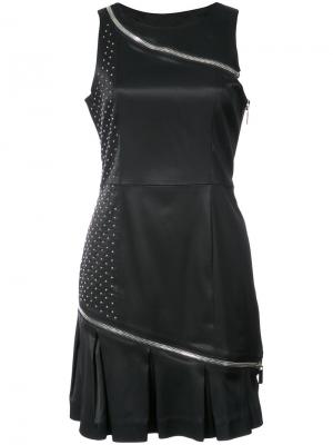 Облегающее короткое платье Thomas Wylde. Цвет: чёрный