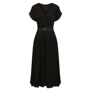 Платье из вискозы Prada. Цвет: чёрный
