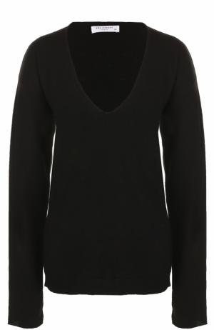 Кашемировый пуловер с V-образным вырезом Equipment. Цвет: черный